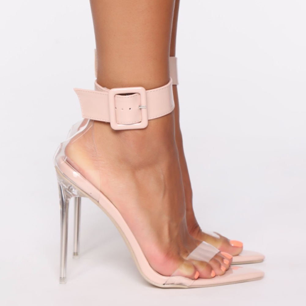 Nude✨Lucite 5Inch Stiletto Heel